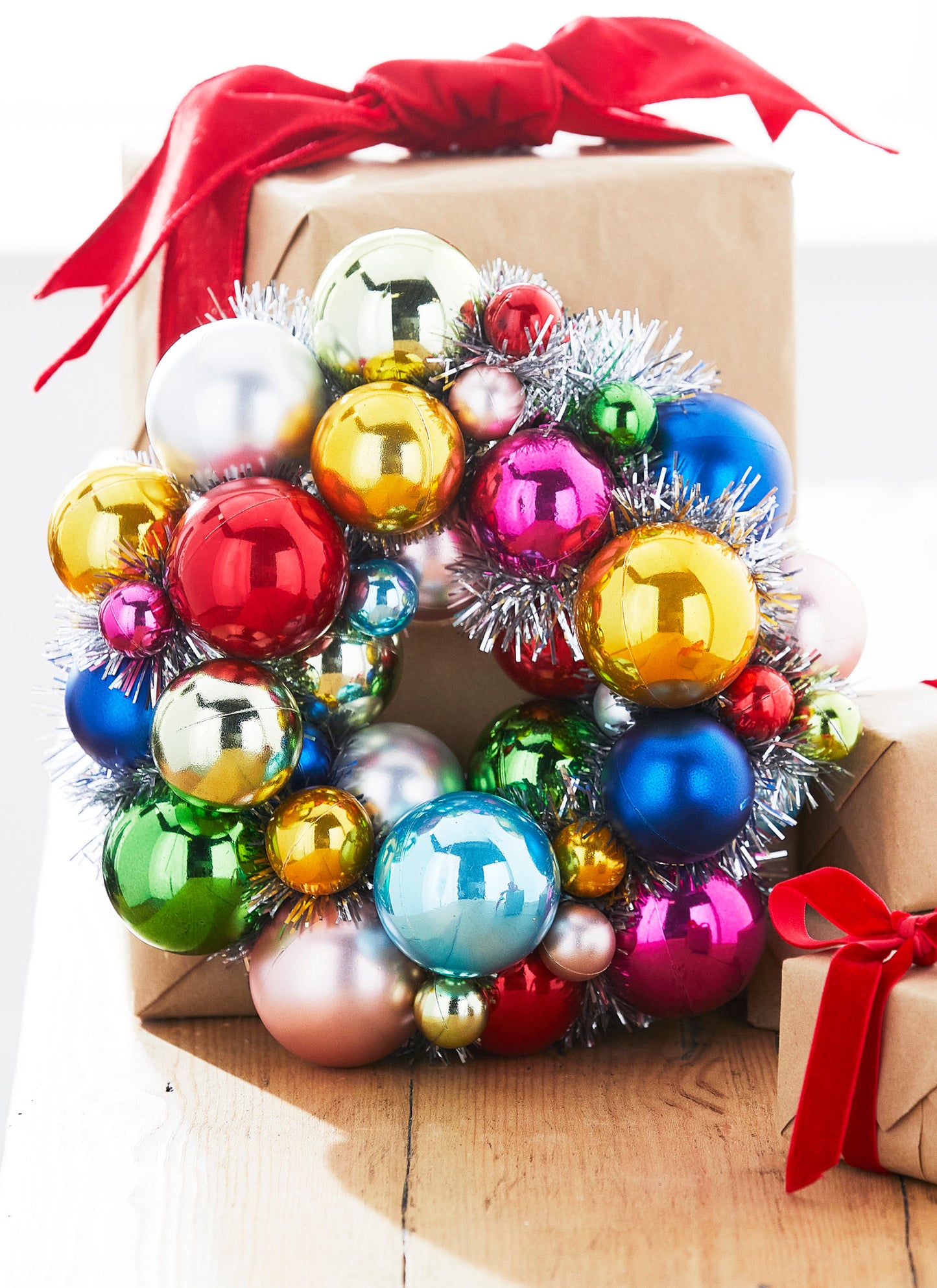 11" Ball Wreath Ornament (Multicolor)