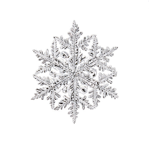 Christmas White Snowflakes Set of 6 6.5