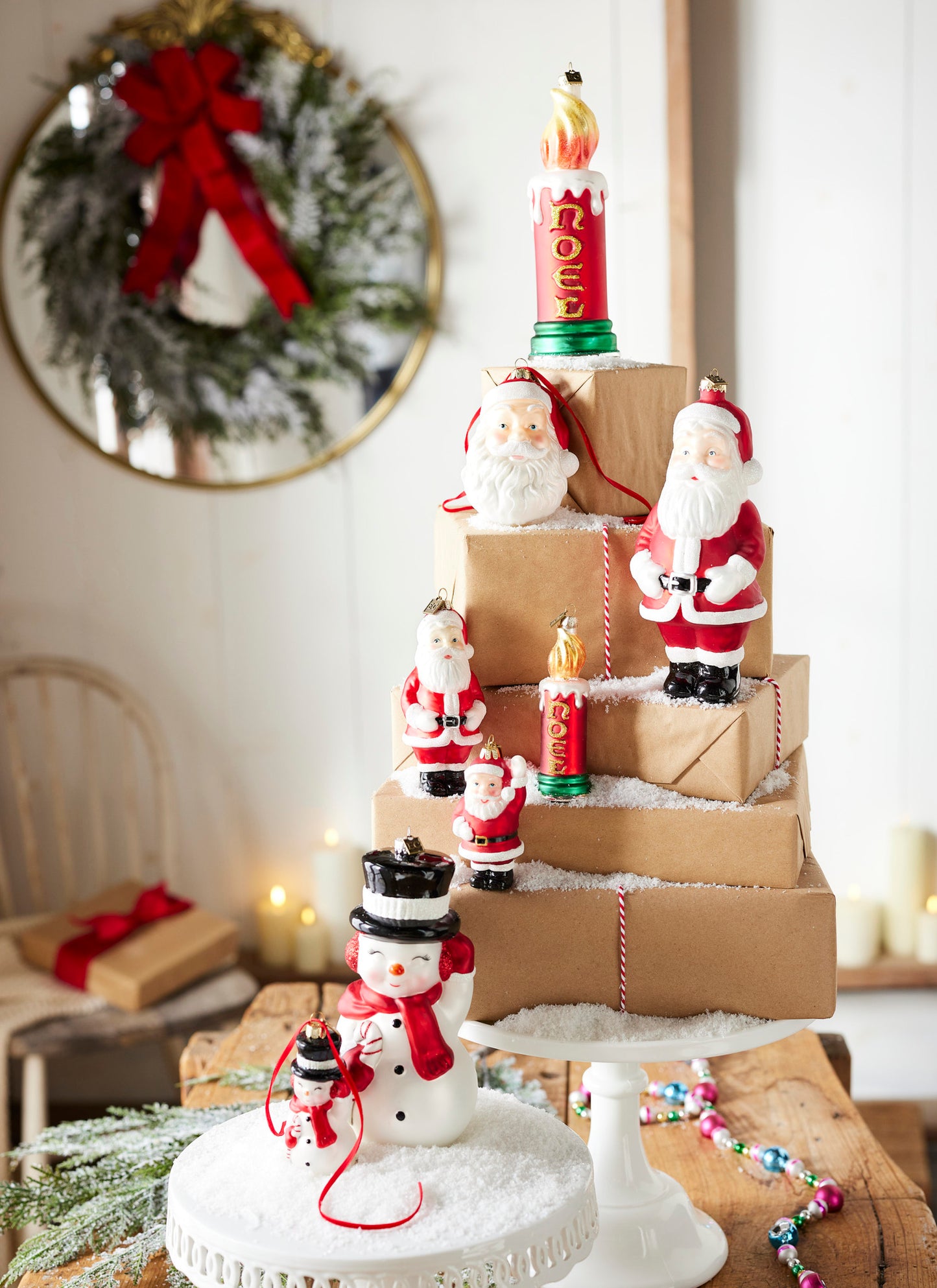 8" Noel Candle Ornament (Eric Cortina)