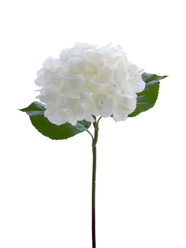 Artificial flowers. 22" Grand Hydrangea. White-Cream.