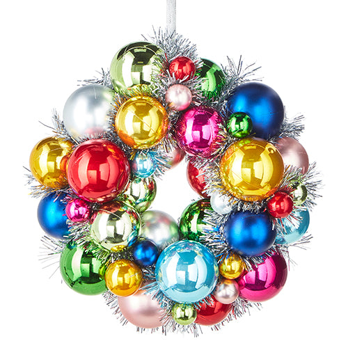 11" Ball Wreath Ornament (Multicolor)