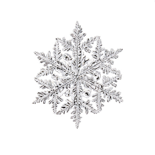 6.5" Silver Jeweled Snowflake Ornament
