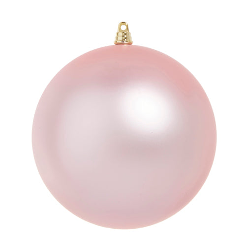 6" Matte Light Pink Ball Ornament
