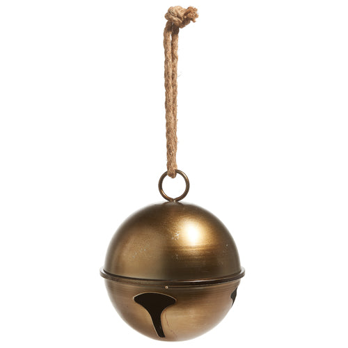 13.75" Antique Gold Jingle Bell Ornament