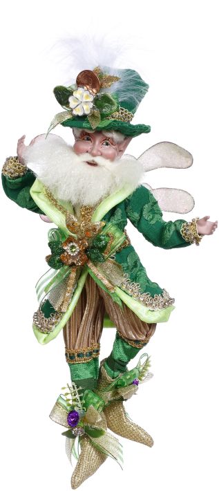SKU 51-44576 - Mark Roberts Catch A Leprechaun Fairy, Small 10.5 Inches, Spring 2024 Collection. Saint Patrick's Day Fairy. 