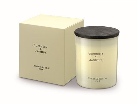 Tuberose & Jasmine 8oz Boutique Candle by Cereria Mollá. Up to 55 hours of burn time.