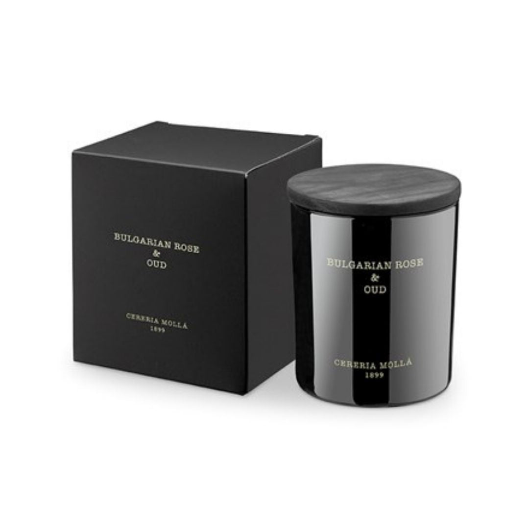 Bulgarian Rose and Oud 8 oz Boutique Scented Candle by Cereria Mollá.