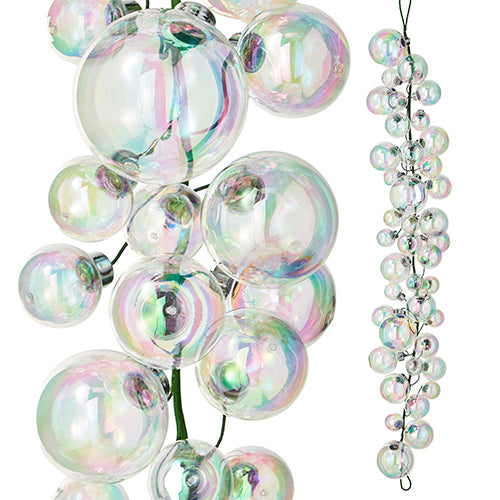 4' Iridescent Ball Ornament Garland