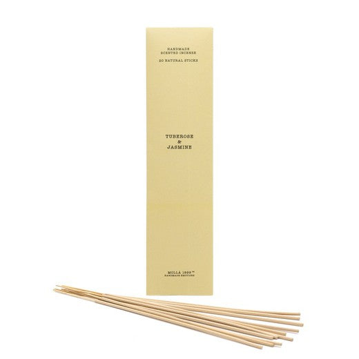 Tuberose & Jasmine Incense by Cereria Mollá. Pack of twenty 9" sticks.