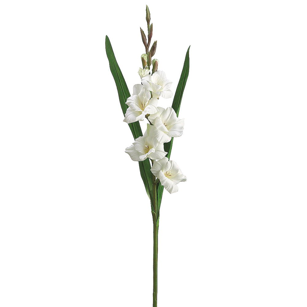 33" Gladiolus Spray (Cream, White)