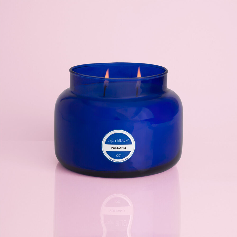 Volcano Blue Jumbo Jar Candle, 48 oz