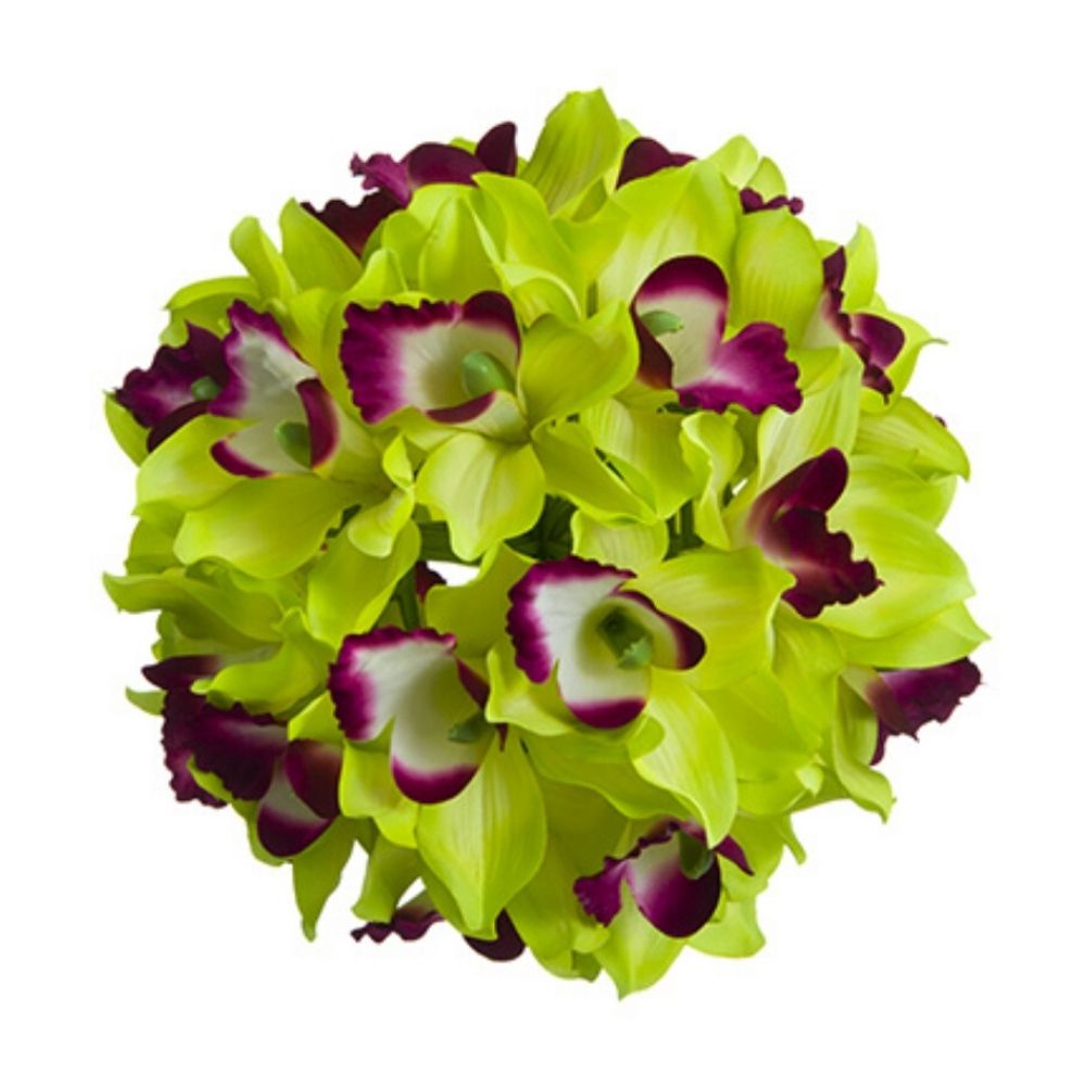8" Cymbidium Orchid Kissing Ball