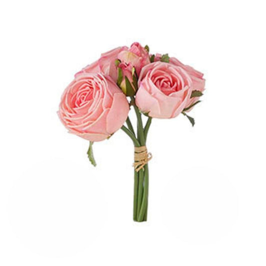9" Real Touch Rose Bundle (Pink)