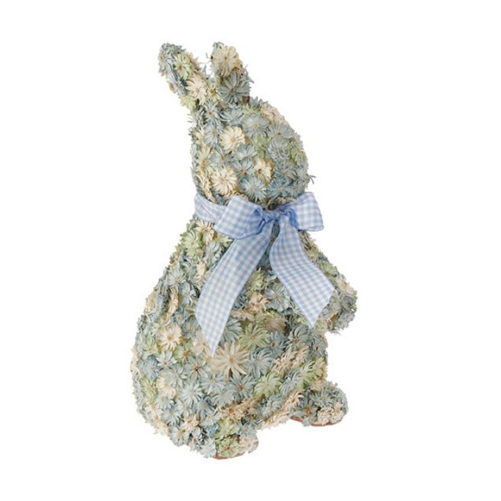 8"-10.5" Blue Floral Bunny