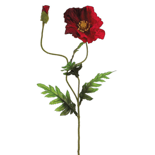 28" Poppy Spray (Red)