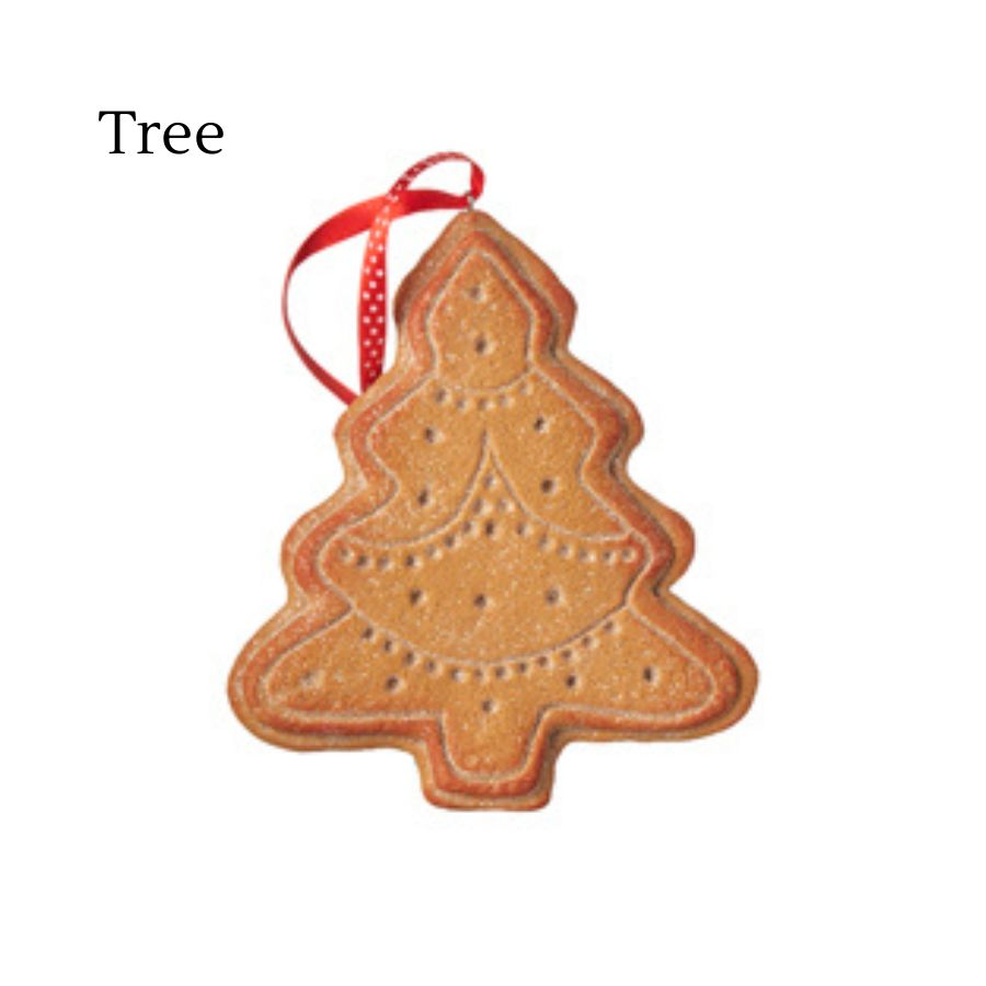 4119067-Tree Shape Gingerbread Cookie Ornament - 6.25".