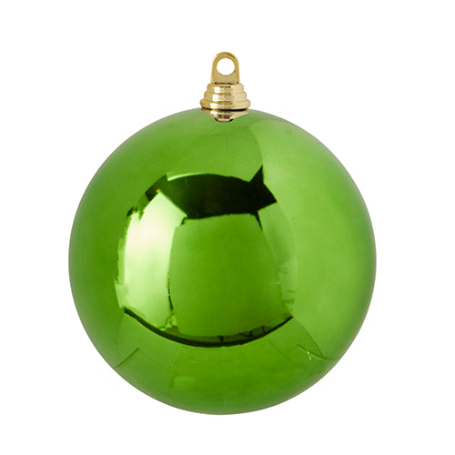 7" Shiny Light Ball Ornaments. Shatterproof Christmas Ornaments to make your decorating days easy and fun. Made of Plastic.
