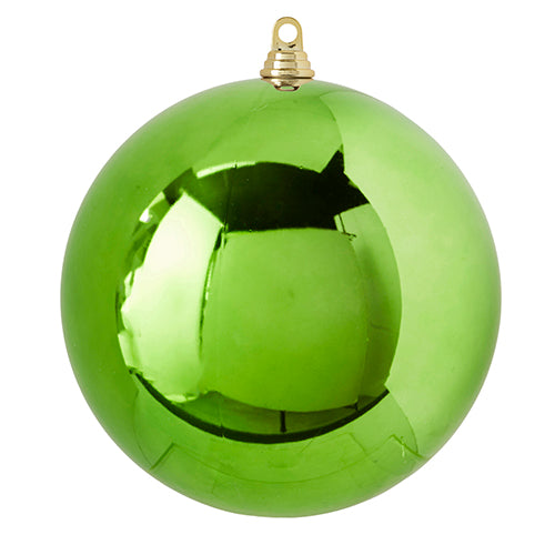 10" Shiny Light Ball Ornaments. Shatterproof Christmas Ornaments to make your decorating days easy and fun. Made of Plastic.